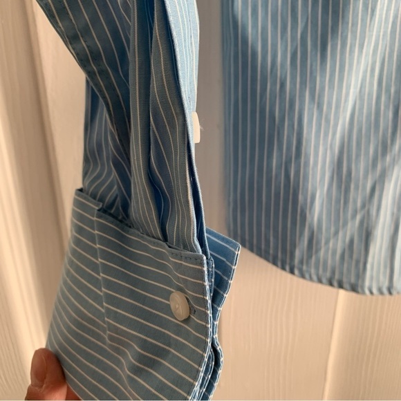 NWT Izod Silver Crest Striped Career Shirt - Picture 2 of 8